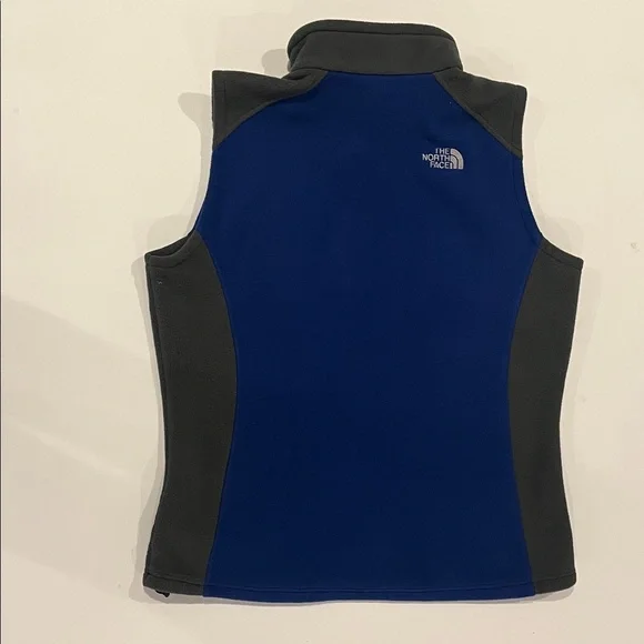 The North Face Blue and Gray Fleece Vest woman’s XL - Picture 3 of 5